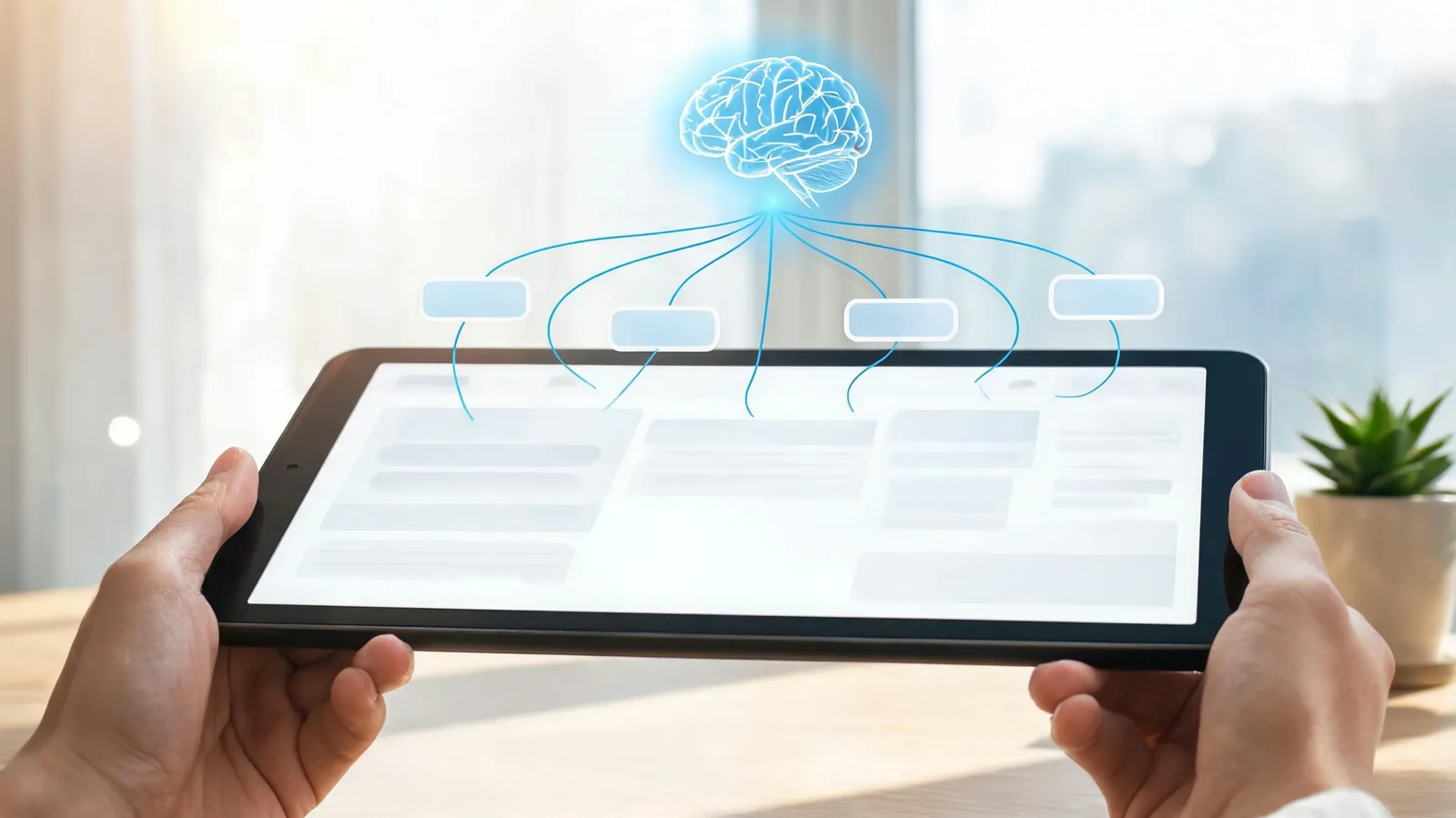 Automated tagging interface with AI brain